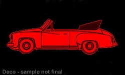 Brekina 27051 - H0 - Wartburg 311 Cabrio - rot